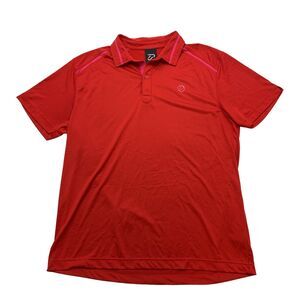 IJP Design Polo Shirt Mens XL Extra Large Red Moisture Wicking Athletic Golf